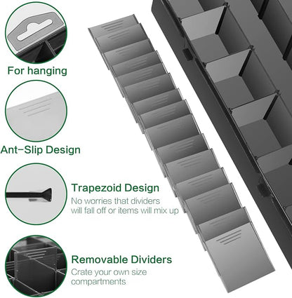 Gbivbe Large 24 Grids Plastic Organizer Box Adjustable Dividers, Art DIY Crafts - Image 2