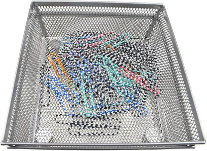 HAHIYO Stackable Mesh Tray Cup 6 x 6 x 2 inches Sturdy Container - Image 4