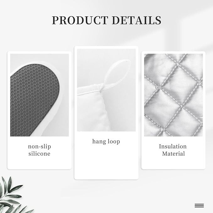 Countryside Road Print Oven Mitts Set of 2, Heat Resistant Silicone Oven - Image 6
