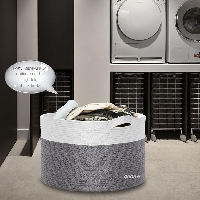 Storage Baskets for Organizing D22"H14" Large blanket basket laundry basket - Image 4