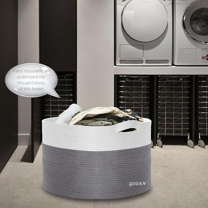 Storage Baskets for Organizing D22"H14" Large blanket basket laundry basket - Image 4
