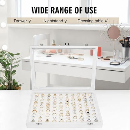 Velvet Ring Display Tray Organizer Box - Image 6