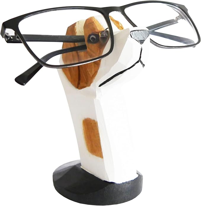 Red Dollar Handmade Wood Carved Animal Eyeglass Holder, Cute Sunglasses Display - Image 2