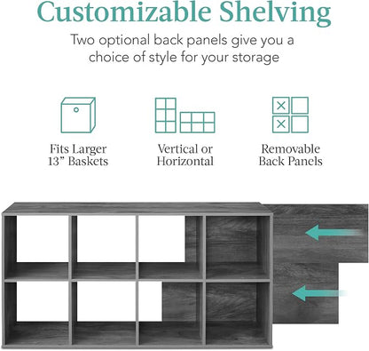 Best Choice Products 8-Cube Storage Organizer, 13.5in Shelf Opening, Display - Image 3