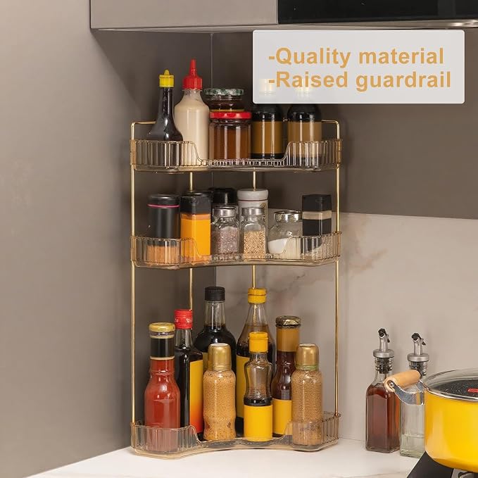 Corner Bathroom Countertop Organizer, Vanity Organizer Trays - Image 5