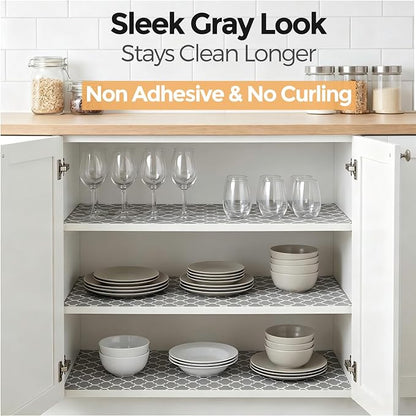 Coavas Shelf and Cabinet Liner, Non Adhesive Non Slip Waterproof Thickened - Image 5
