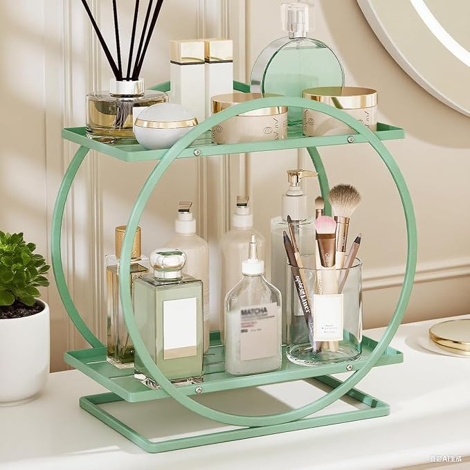 Perfume Organizer for Dresser, 2-Tier Bathroom Counter Organizers, Elegant - Image 6