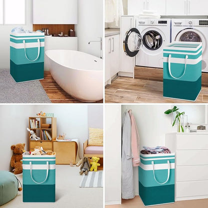 HomeHacks 2-Pack Large Laundry Basket, Waterproof, Freestanding Laundry Hamper - Image 6