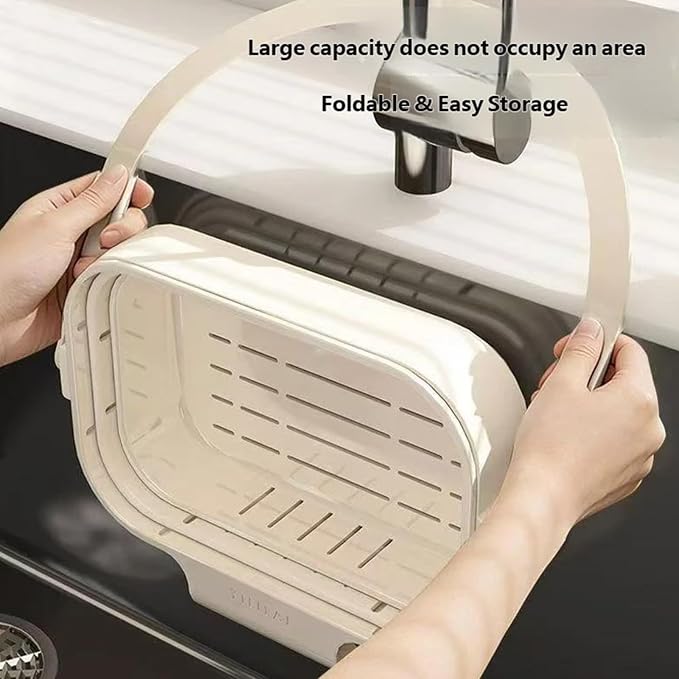 Expandable Foldable Sink Hanging Drain Basket Strainer Colander - Image 6