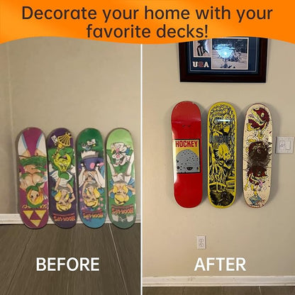 Skateboard Wall Mount Display, Aluminum Skateboard Hanger - Image 5
