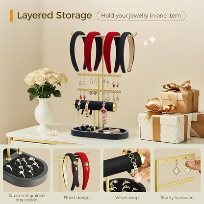 3 Tiers Jewelry Organizer, Earring Holder Organizer - Image 7