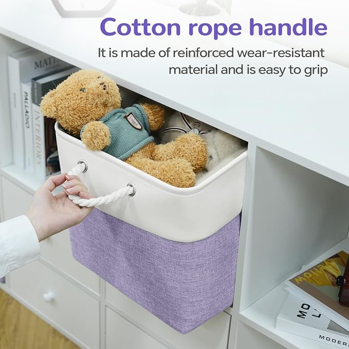 12x12 Inch Foldable Fabric Cube Storage Bins - Image 2