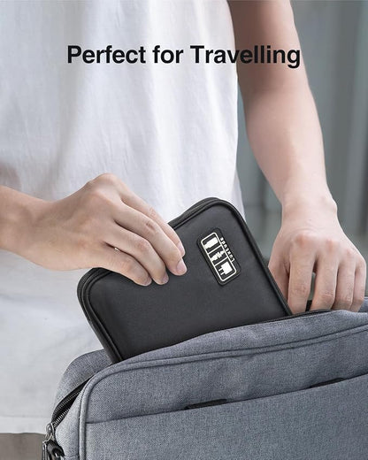 Luxtude Electronics Organizer Travel Case, Cable Organizer Bag, Portable Cord - Image 6