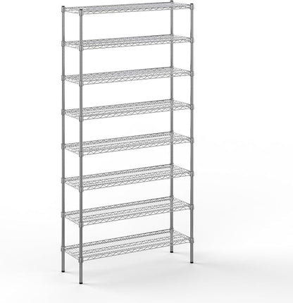 14" Deep x 42" Wide x 86" Height Wire Shelving Kit | 8-Tier | NSF Commercial by Regal+Altair