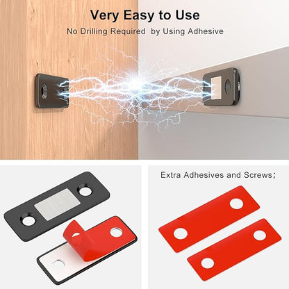 Cabinet Magnetic Catch Jiayi 8 Pack Ultra Thin Cabinet Door Magnets Stick on - Image 2