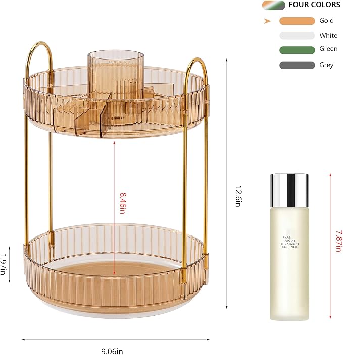 YCIA&DONE Rotating Makeup Organizer - Image 5