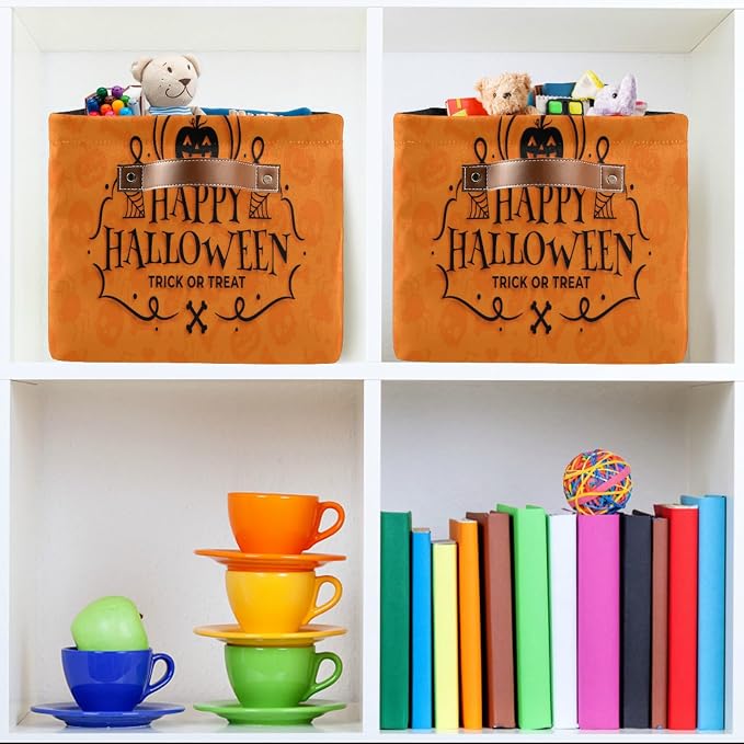 Halloween Pumpkin Foldable Storage Basket - Image 6