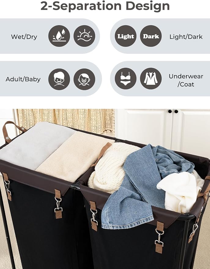 StorageWorks 390L Extra Large Lanudry Hamper - Image 3