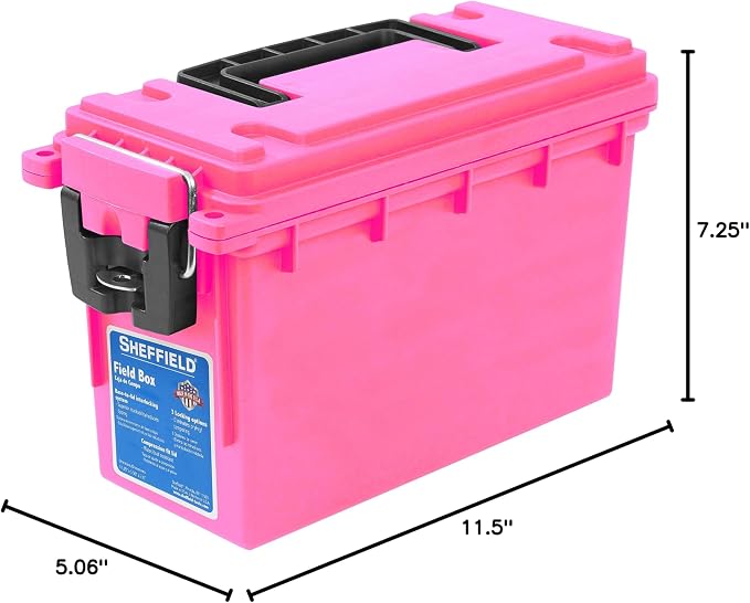 Sheffield 12631 Ammo Storage Box, Stackable .30 Cal Field Boxes, Water and Dust - Image 10