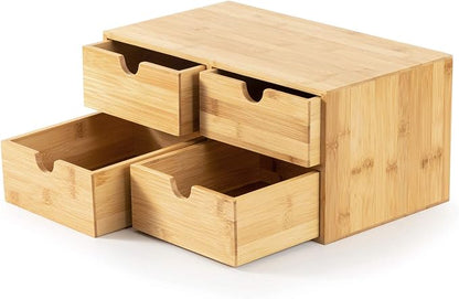 Bamboo Desk Drawer Organizer, Desktop Organizer - Image 6