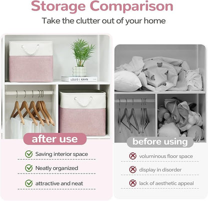 13x13 Inch Foldable Fabric Cube Storage Bins - Image 8