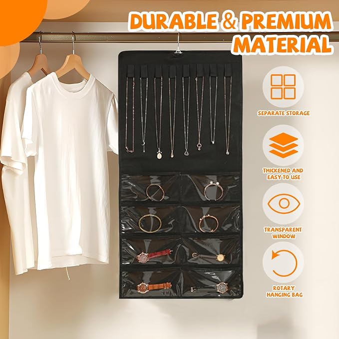 48 Pockets Hanging Jewelry Organizer - Image 3