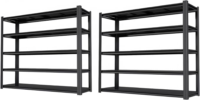 84" H Garage Shelving Heavy Duty Storage Shelves 5000 LBS Adjustable Metal by LIJIUHOME