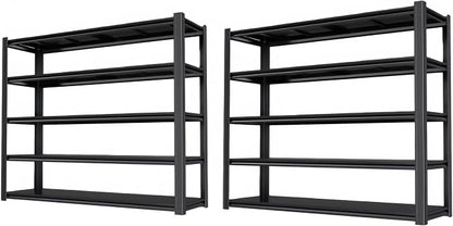 84" H Garage Shelving Heavy Duty Storage Shelves 5000 LBS Adjustable Metal by LIJIUHOME