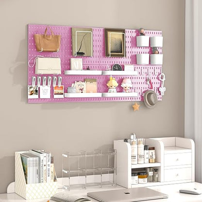 Pegboard Combination Kit, 8 Peg Boards and 30 Accessories Modular Hanging Black - Image 5