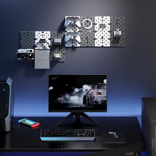 PEGZONE Controller and Headphone Holder Wall Mount, Modular Gaming Pegboard - Image 7