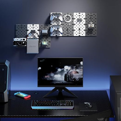 PEGZONE Controller and Headphone Holder Wall Mount, Modular Gaming Pegboard - Image 7