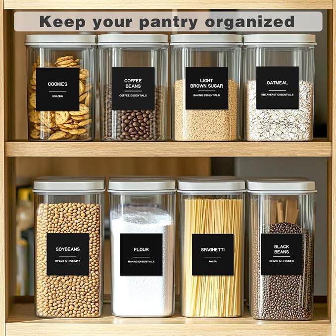 288 Pantry Labels for Food Containers, Jars and Kitchen - Image 5