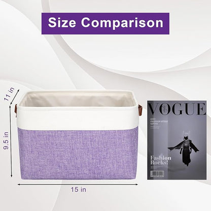 Storage Bins Large Fabric Storage Baskets - Image 3