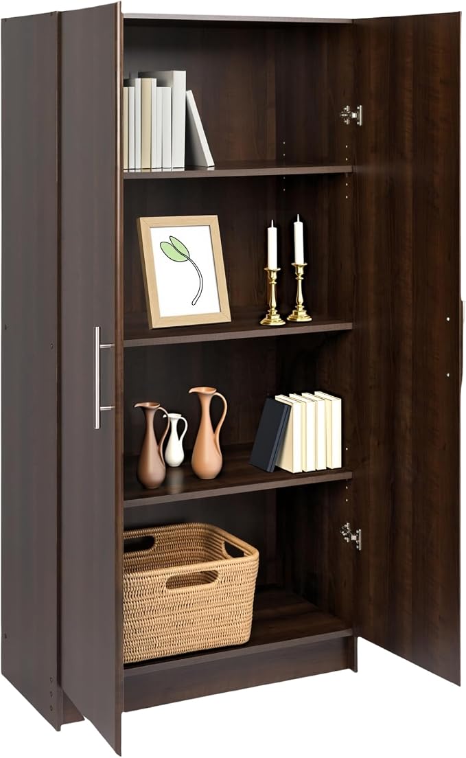 Prepac Elite Tall Garage Storage Cabinet & Pantry Storage Cupboard, 2-Door by PREPACRTASTORAGEFURNITURE