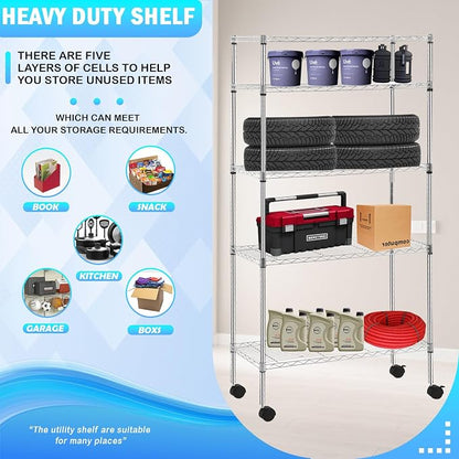 PayLessHere | 5-Tier Wire Shelf - Image 4