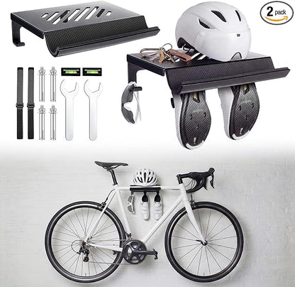 2 Pack Bike Wall Mount Rack Horizontal Indoor Bike Storage Garage Heavy Duty by Unknown