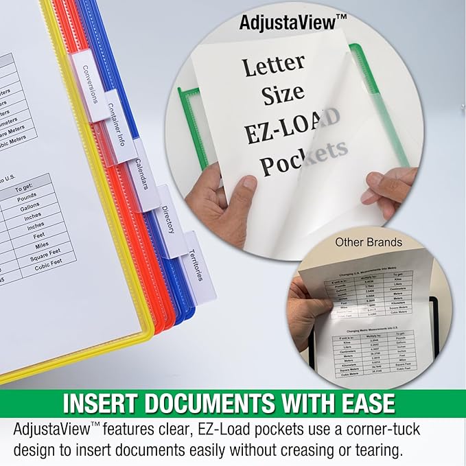 Ultimate Office AdjustaView FastFind 10-Pocket Desktop Reference Display - Image 5
