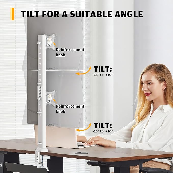 Hemudu Dual Monitor Articulating Desk Mount Arm Stand - Image 3