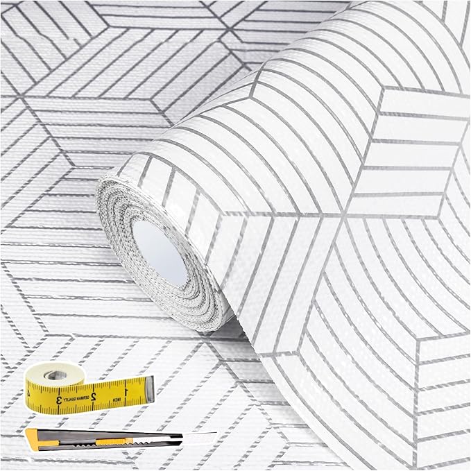 Shelf Liners for Kitchen Cabinets 12in x 20FT, Non Adhesive Cabinet Liner by Kimhan