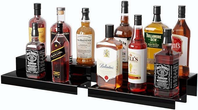 JUESHA 2 Tiers Bar Shelves for Liquor Bottles by Unknown