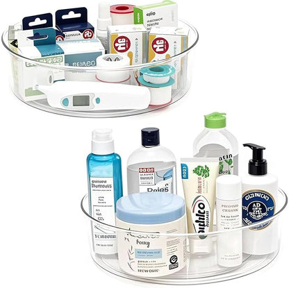 2 Pack Lazy Susan 11.5" Inch Turntable Organizer Organization Storage Container by YCLADEC