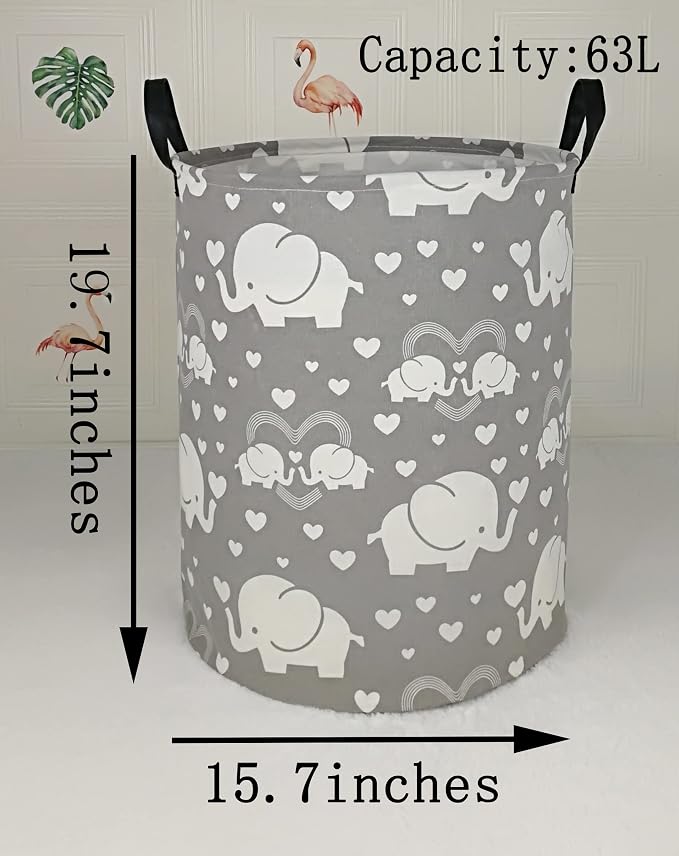 Round Laundry Hamper Storage Basket Laundry Organizer Hamper Storage Bins - Image 7