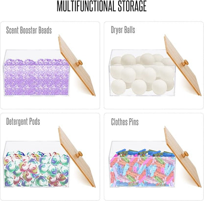 JYPS Clear Acrylic Dryer Sheet Holder - Image 7
