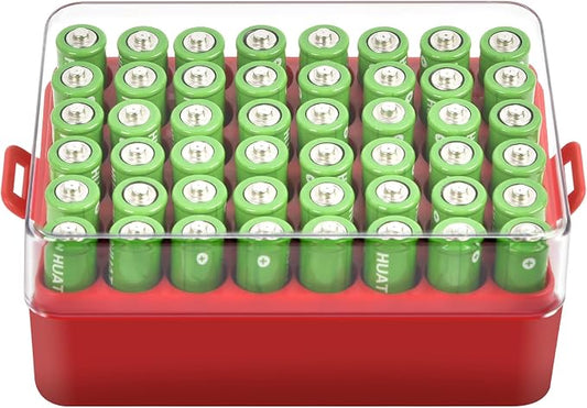 ALCYON Battery Organizer Storage Case, Battery Vault Box Container by ALCYON