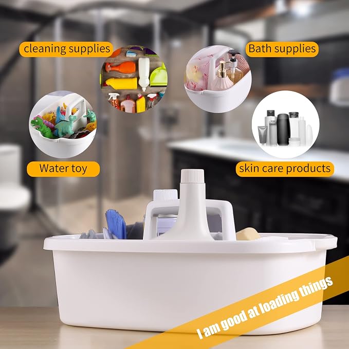 2-Pack Large White Cleaning Caddy - Image 7