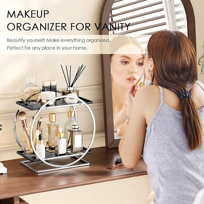 Bathroom Counter Organizer, 2-Tier Bathroom Organizers and Storage, Exquisite - Image 2