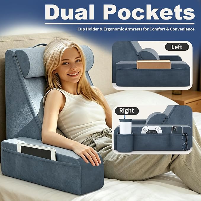 Reading Pillow, Back Pillow for Bed - Image 3
