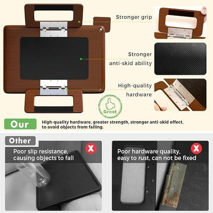 Smatdecis Couch Arm Tray Table Sofa Arm Clip, Armrest Tray Table Suitable - Image 5