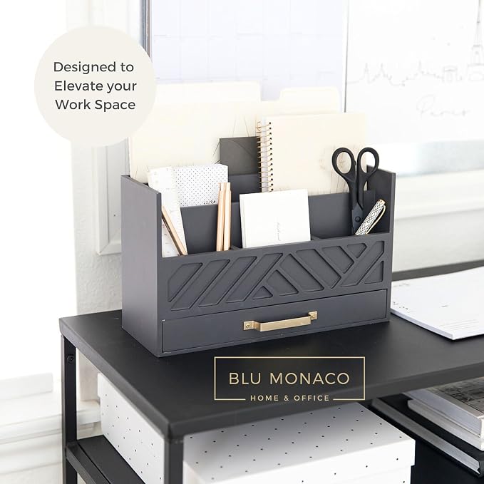 BLU MONACO | Wooden Mail Organizer - Image 4