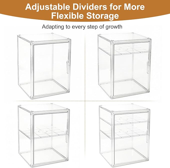 ERTIUANIO Baby Bottle Organizer – 3 Tier Acrylic Bottle Storage Organizer - Image 7